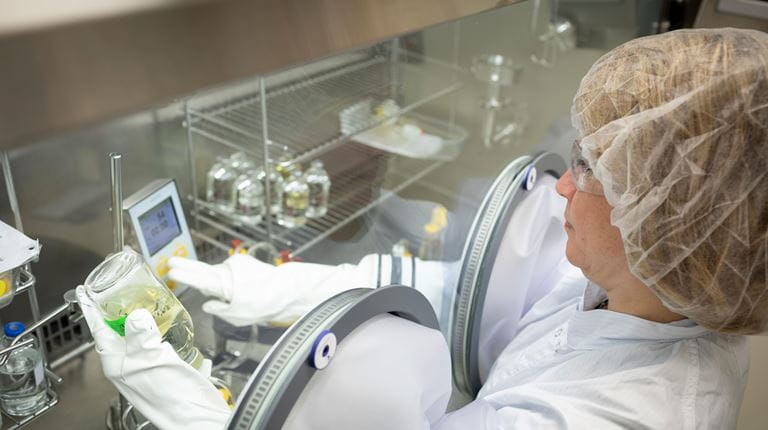 Woman in lab